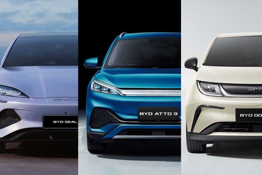 BYDの発売した自動車(画像:BYDジャパン)