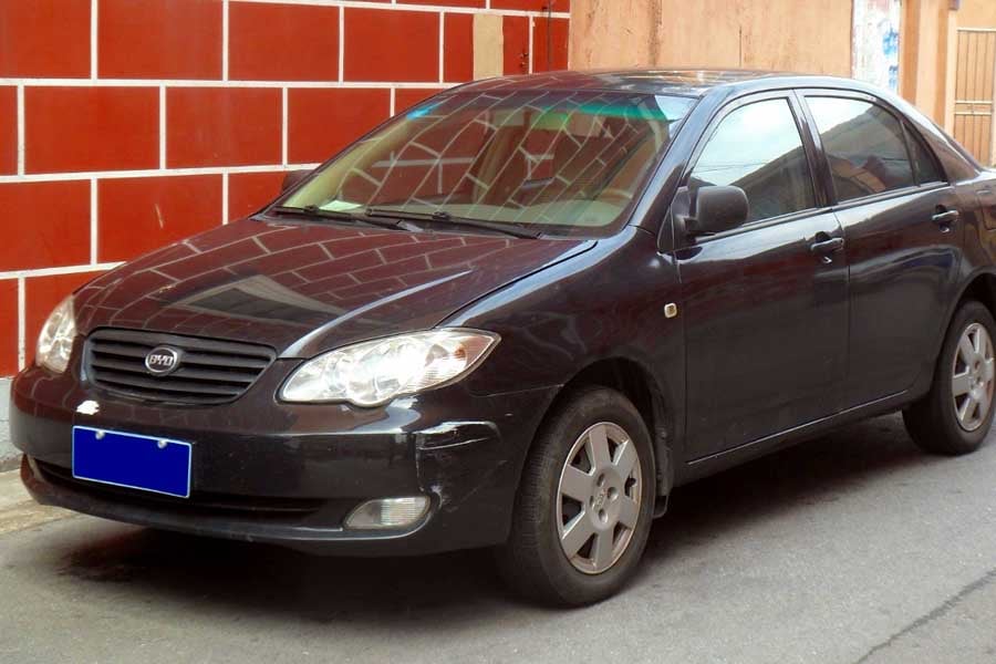 中国・上海の「BYD F3」（画像：ナビゲーター84）