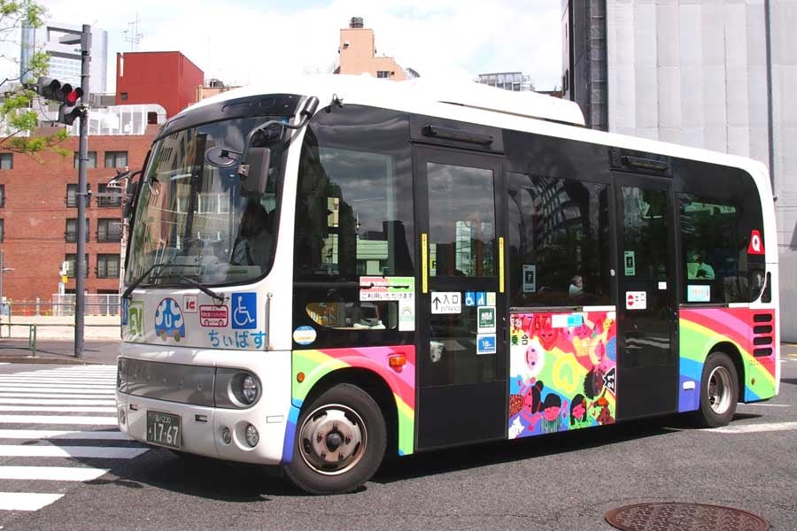 港区のコミュニティーバス「ちぃばす」（画像：下関マグロ）