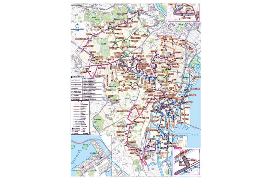 ちぃばすの路線図（画像：フジエクスプレス）