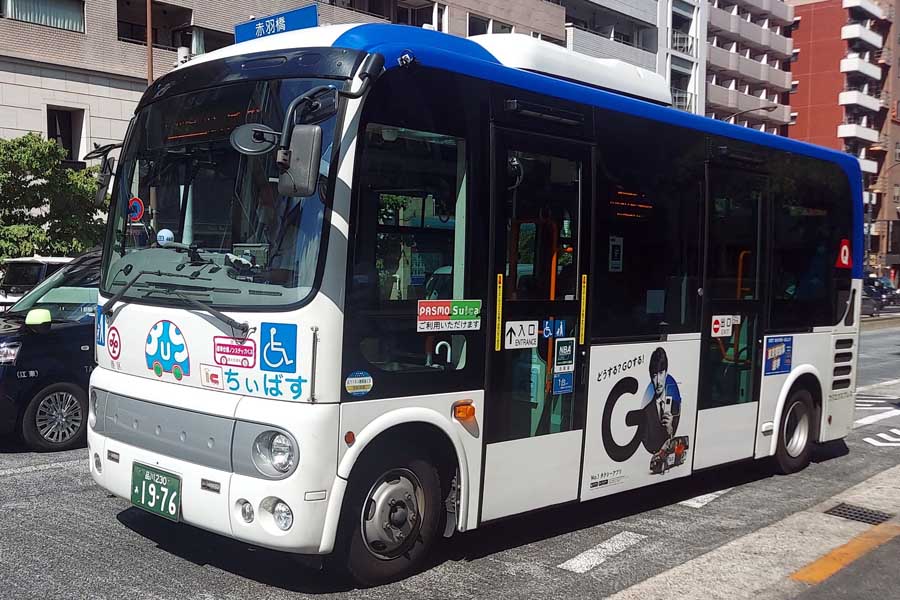 港区のコミュニティーバス「ちぃばす」（画像：下関マグロ）