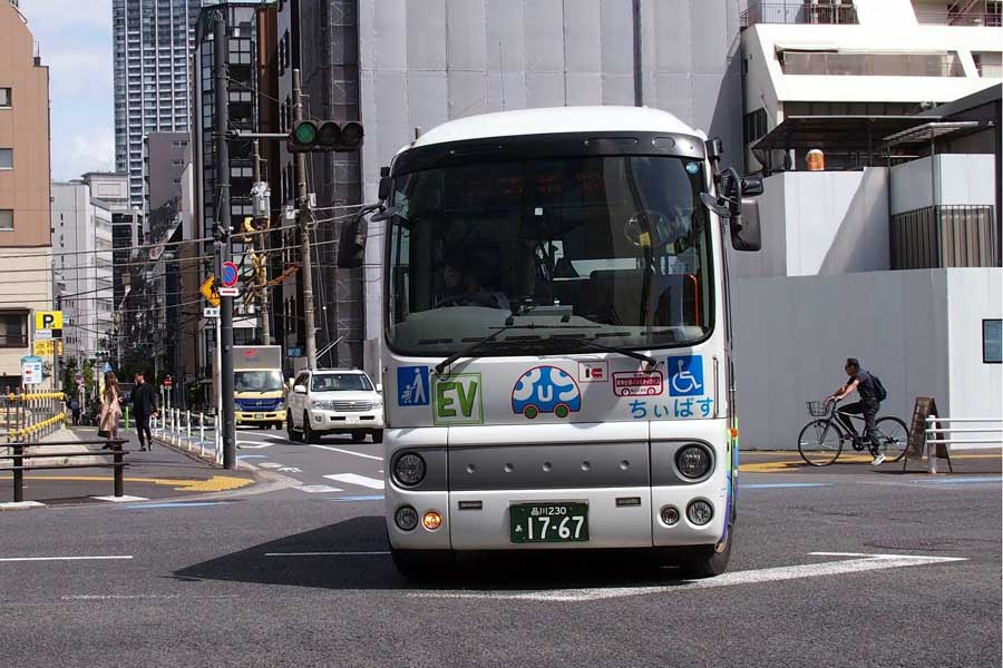 港区のコミュニティーバス「ちぃばす」（画像：下関マグロ）