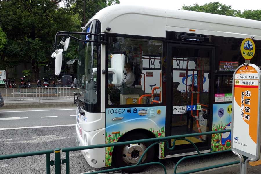 港区のコミュニティーバス「ちぃばす」（画像：下関マグロ）