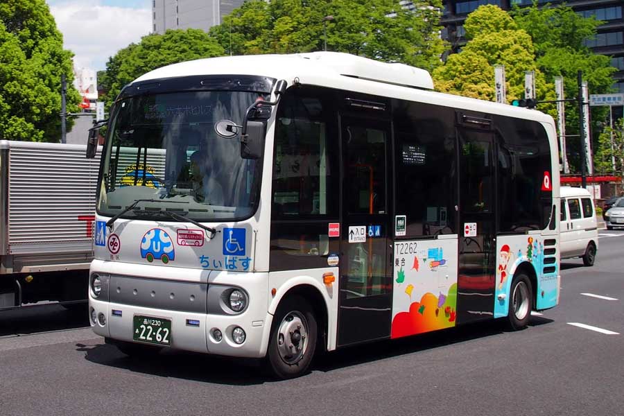 港区のコミュニティーバス「ちぃばす」（画像：下関マグロ）