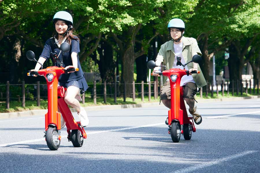 電動バイクのシェアリングサービス：シェアロ（画像：シェアード・モビリティ・ネットワークス）