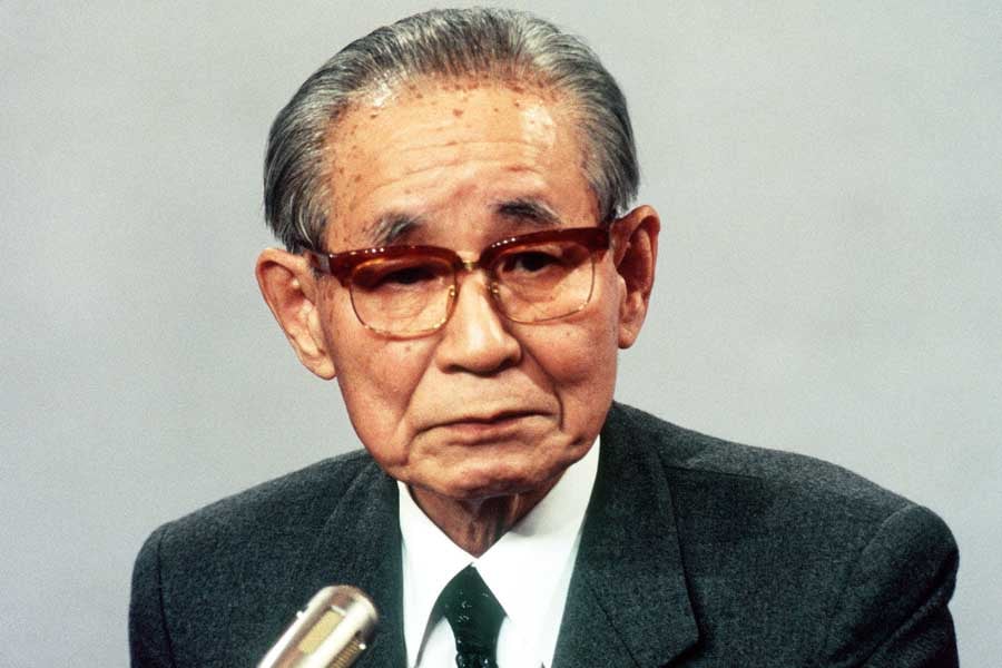 後藤田正晴。当時は法相。1992年12月撮影(画像:時事通信フォト)