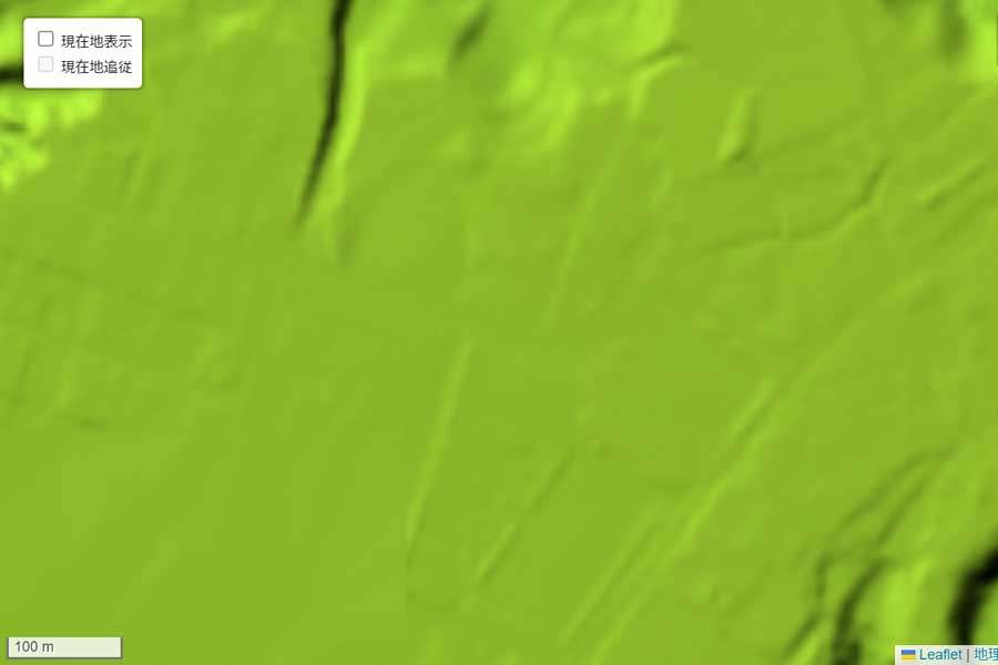 現在の「知覧特攻平和会館」周辺の地形（画像：国土地理院）