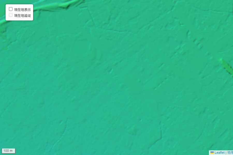 現在の「加古川駅」周辺の地形（画像：国土地理院）