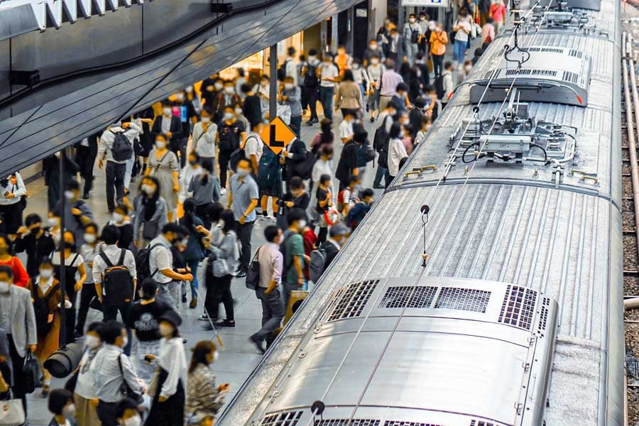 日本の通勤イメージ（画像：写真AC）