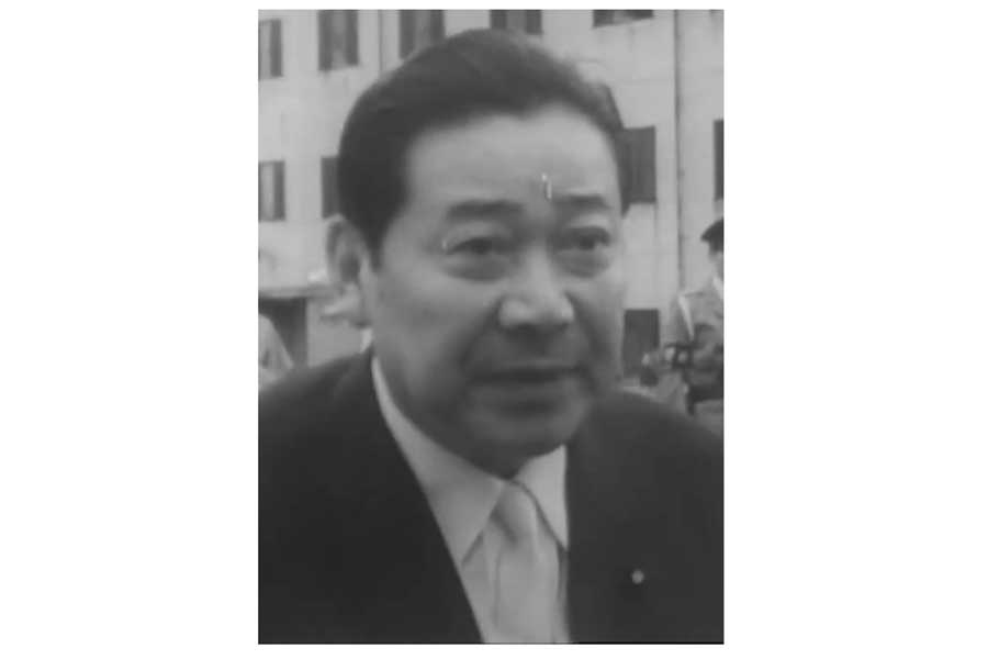 防衛庁長官着任時の上林山栄吉。1966年8月撮影(画像:防衛省)
