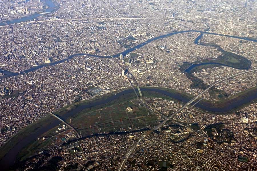 水元公園の空撮（画像：写真AC）