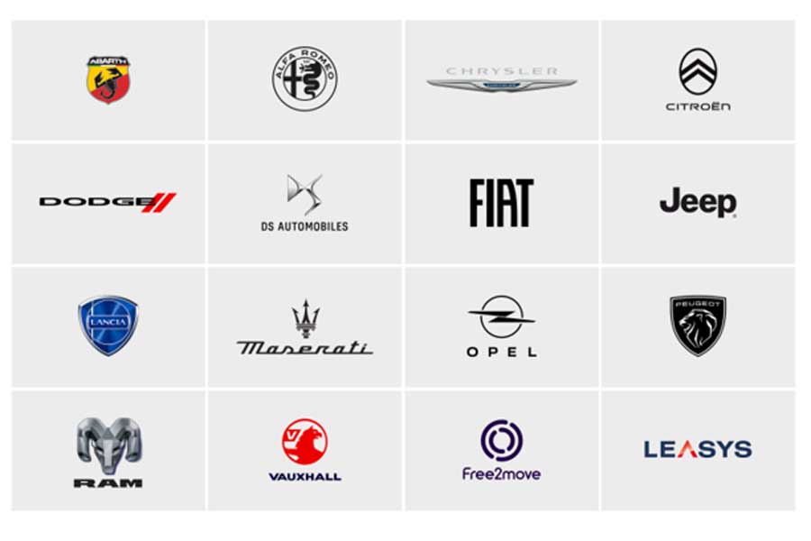ステランティス傘下の各ブランド（画像：ステランティス）