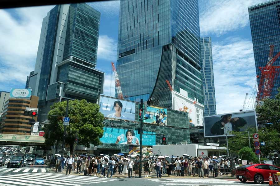 ハチ公バスの車窓風景（画像：下関マグロ）
