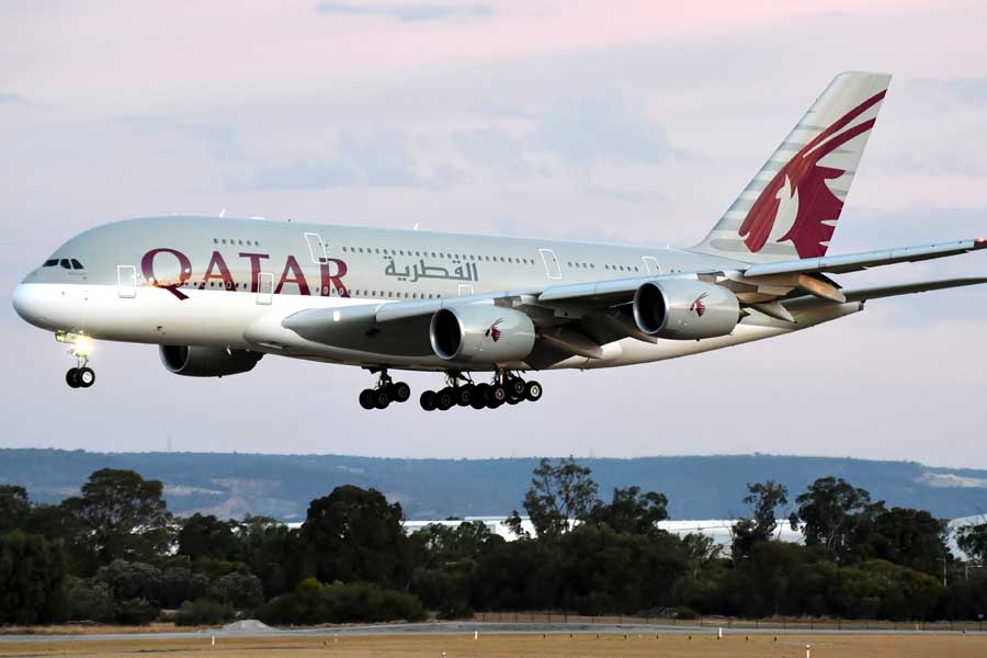 カタール航空のエアバスA380（画像：Bahnfrend）