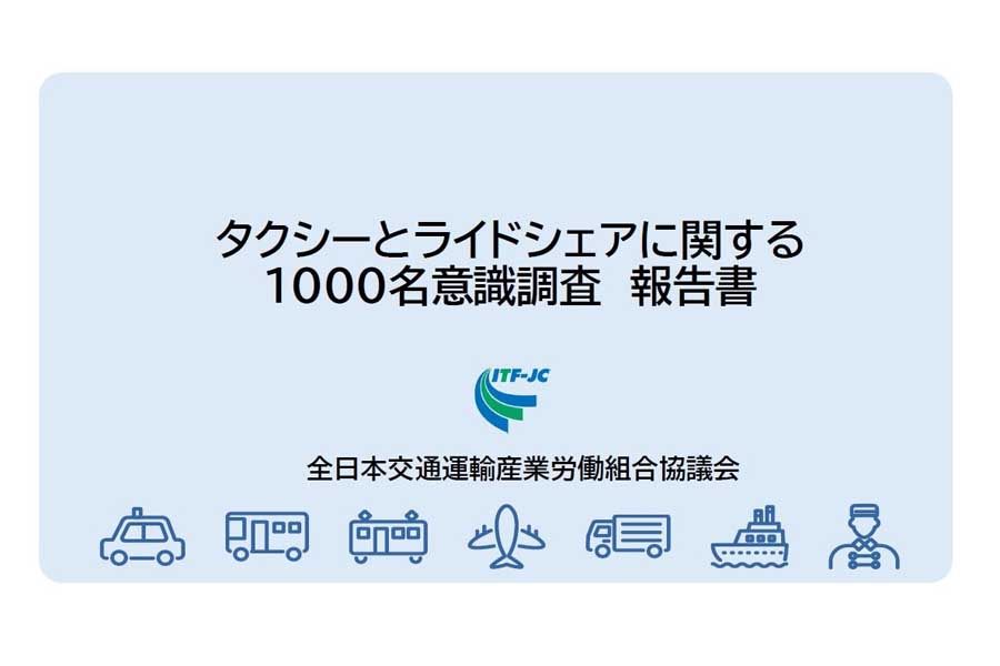 「タクシーとライドシェアに関する1000名意識調査」。調査対象は、首都圏（一都三県）在住でタクシーを月1回以上利用する20代～60代の男女1053人で、調査期間は2024年11月（画像：全日本交通運輸産業労働組合協議会）