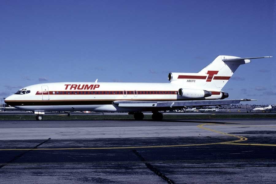 1989年のトランプ・シャトル・ボーイング727-100型機（画像：Felix Goetting）
