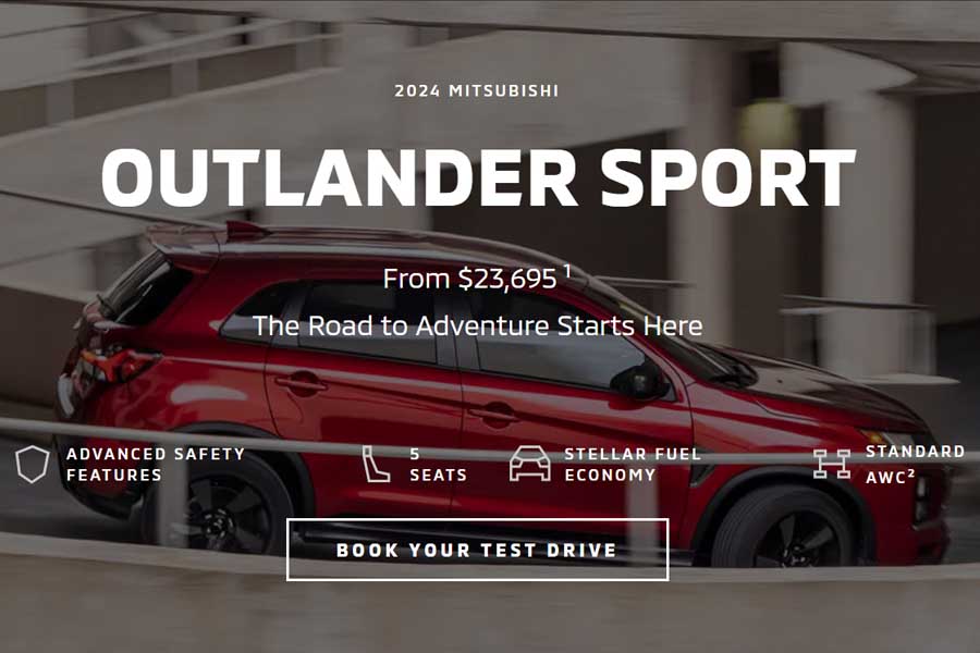 三菱アウトランダースポーツ(画像:Mitsubishi Motors US)