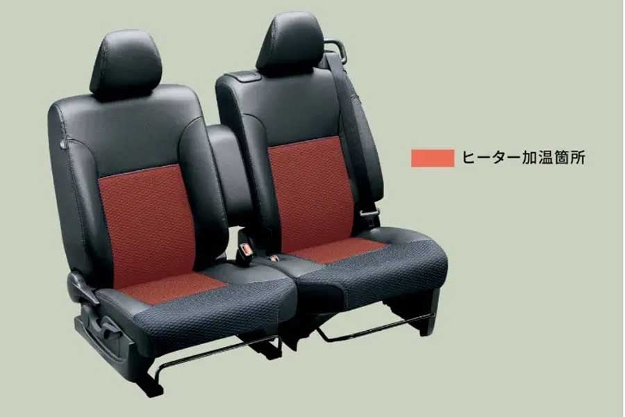 シートの座面を温めるシートヒーター（画像：ダイハツ工業）