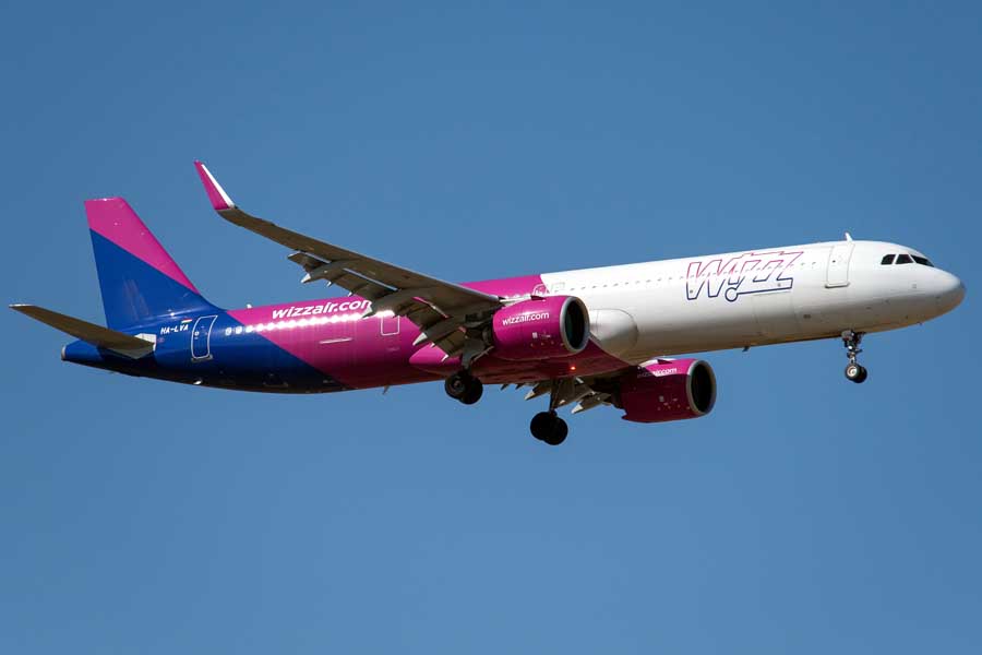 ウィズエアー エアバスA321neo（画像：N509FZ）