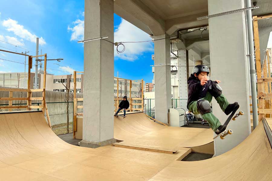東京メトロが手がけた有料スケートパーク「RAMP ZERO（ランプ・ゼロ）」（画像：東京メトロ）
