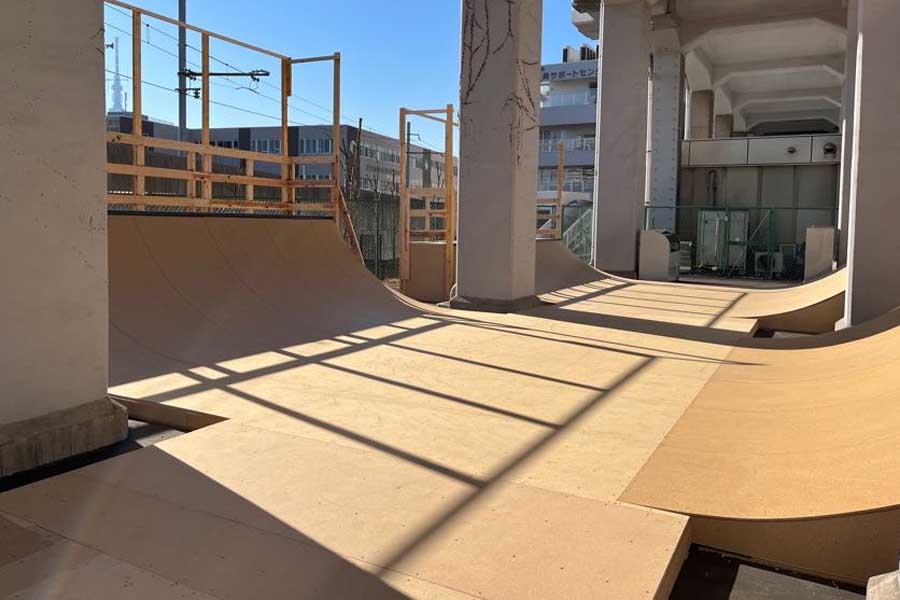 東京メトロが手がけた有料スケートパーク「RAMP ZERO（ランプ・ゼロ）」（画像：東京メトロ）