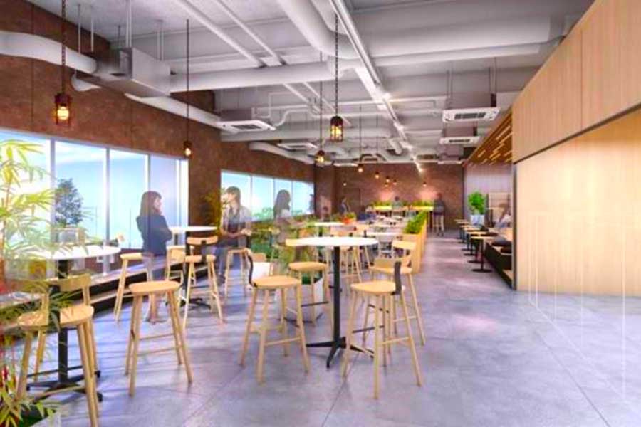 2024年竣工の「SANKEILOGI府中」 供用ラウンジ（イメージ画像：サンケイビル）