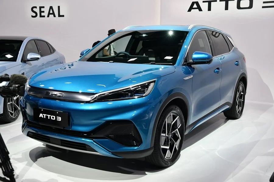 日本発売モデル第1弾「ATTO 3」（画像：Merkmal編集部）
