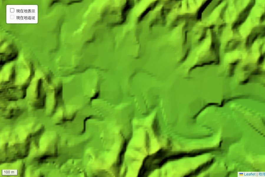 現在の「上総中野駅」周辺の地形（画像：国土地理院）