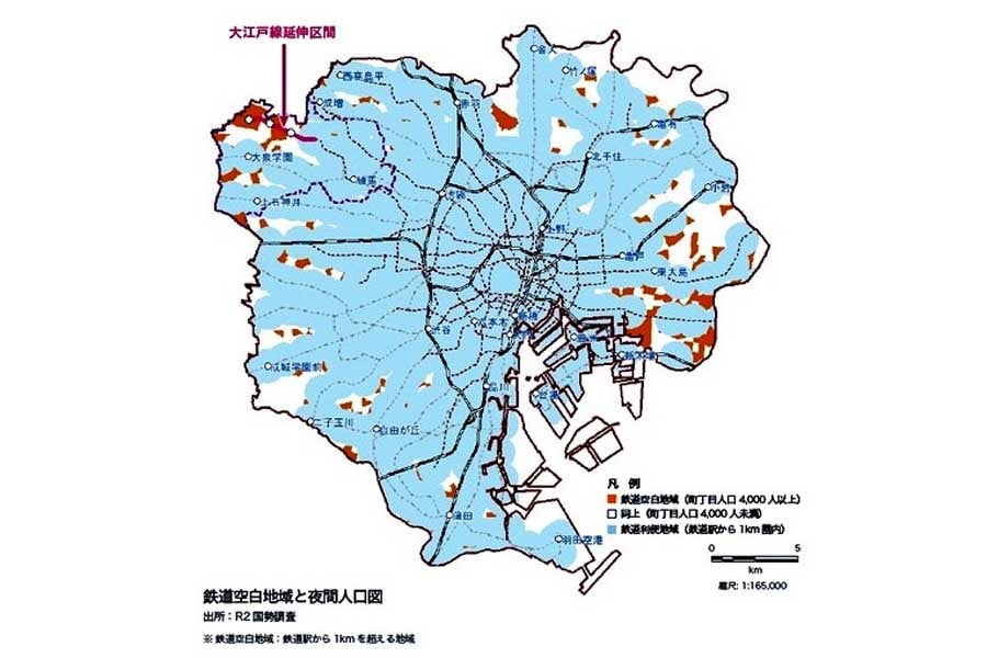 鉄道空白地域の利便性向上（画像：練馬区）