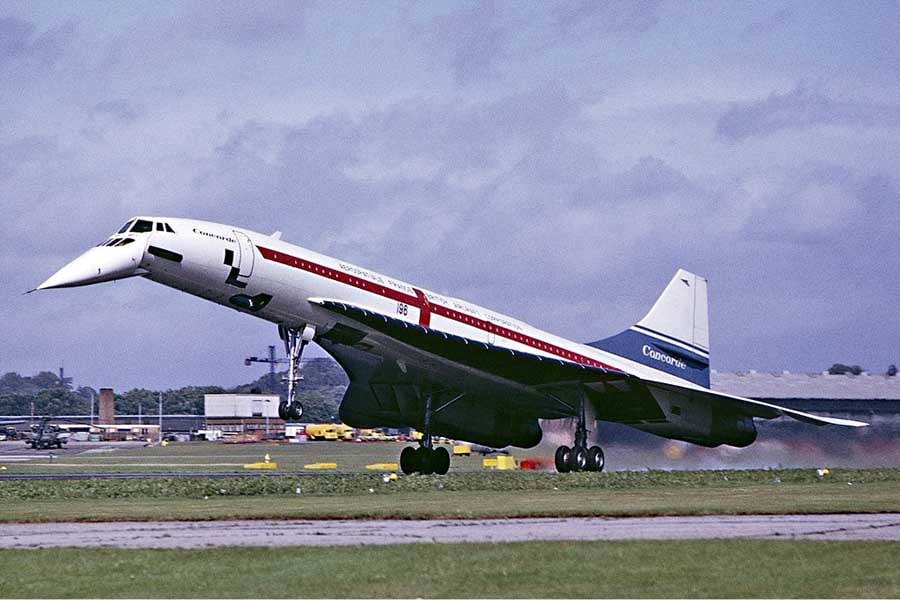 1974年9月、ファーンボロに着陸するコンコルド（画像：Steve Fitzgerald）