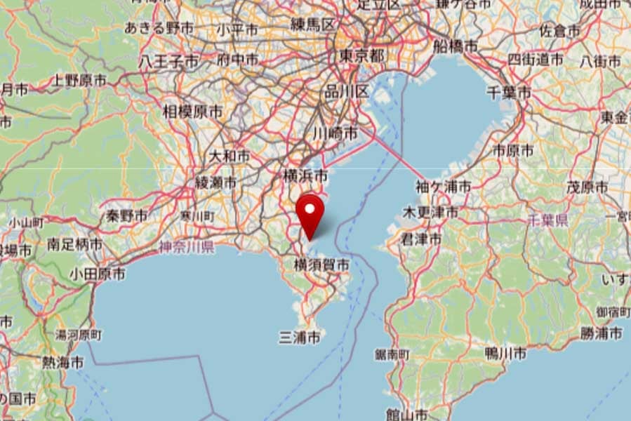 日産・追浜工場所在地（画像：OpenStreetMap）