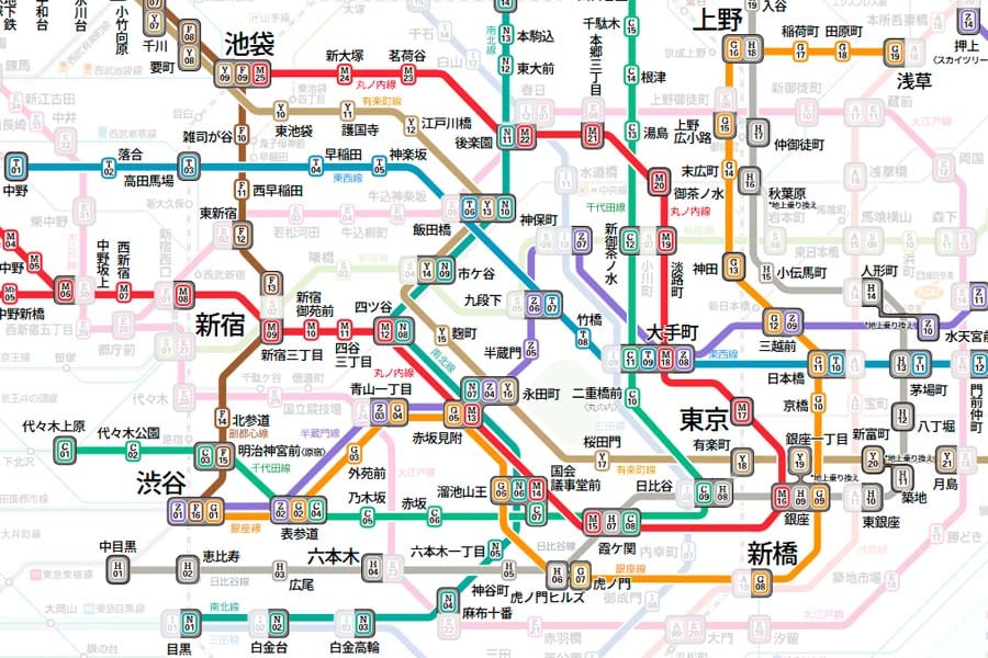 路線図（画像：東京メトロ）