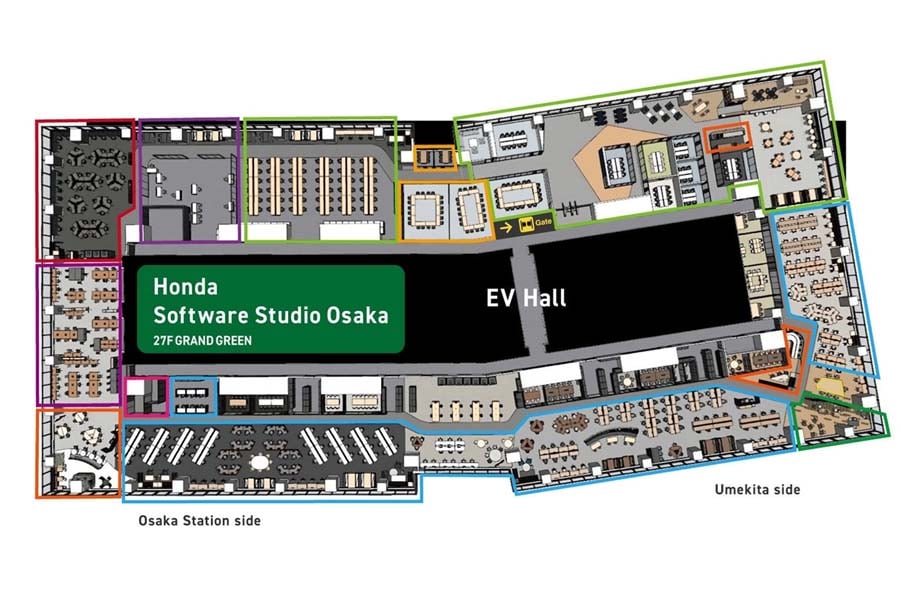 「ホンダソフトウェアスタジオ大阪」の全体像（画像：ホンダ）