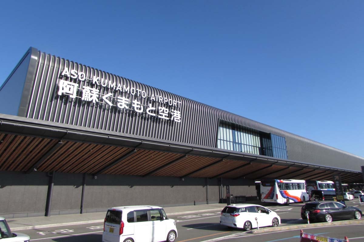 熊本市、そしてテクノポリスの玄関口となっている熊本空港（画像：菅原康晴）