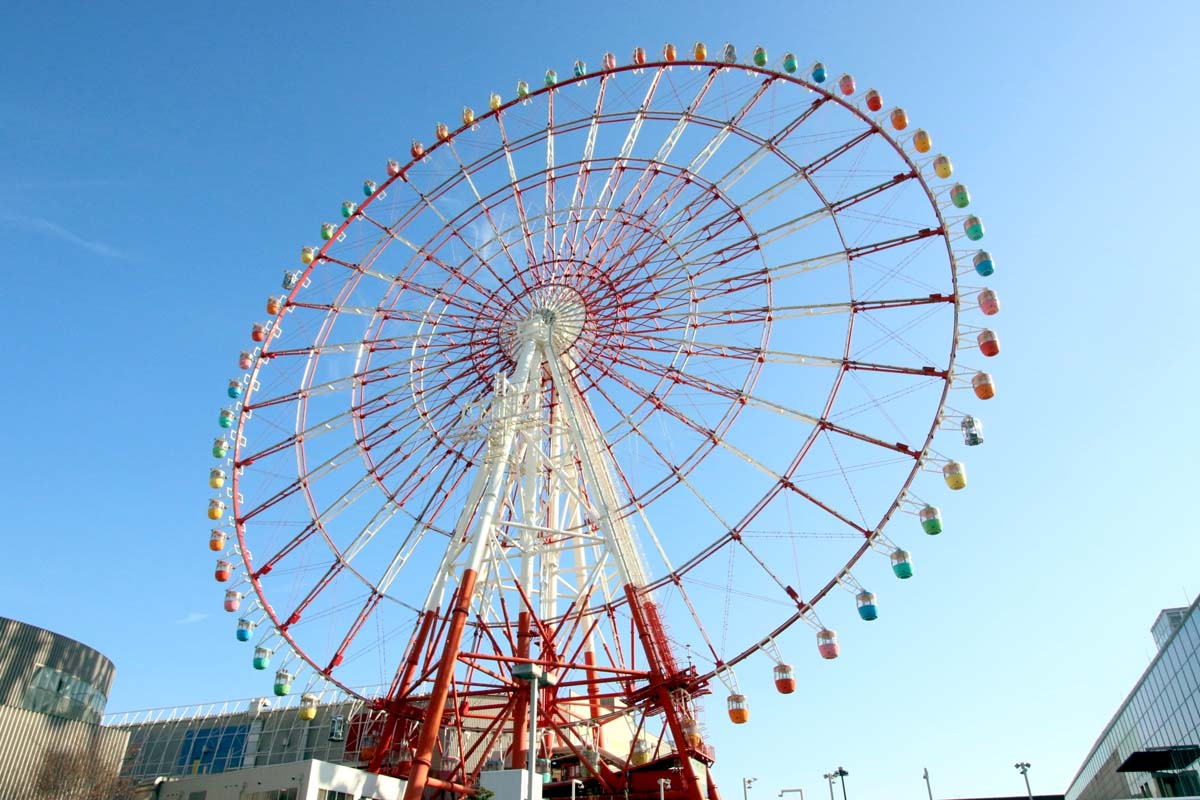 在りし日のパレットタウン大観覧車（画像：写真AC）