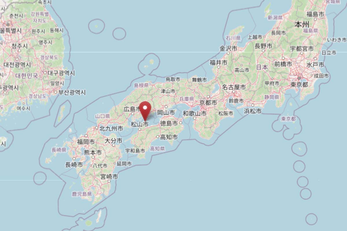 今治造船本社の位置(画像:OpenStreetMap)