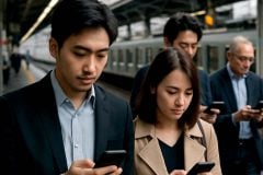 「駅でスマホをいじる」ってそんな悪いの？ 風刺画が巻き起こしたSNS論争、97%普及の現実を考える