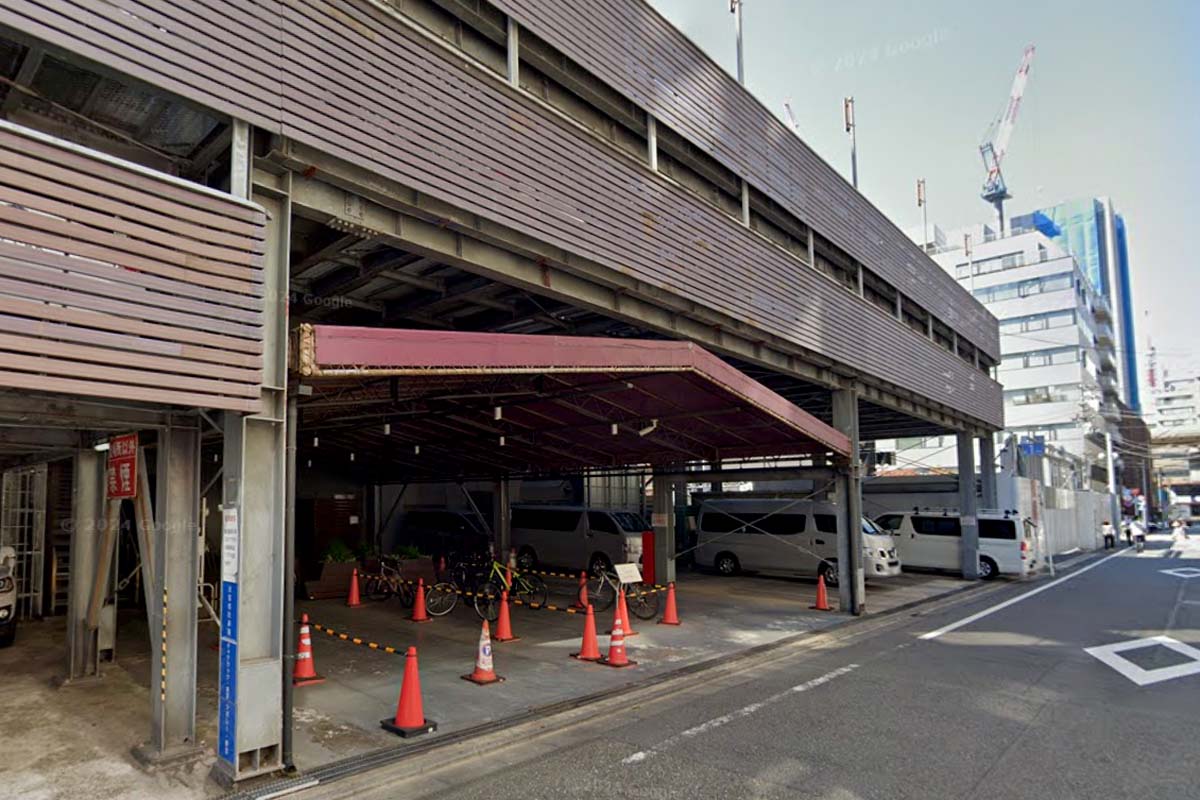 「ジュリアナ東京」跡地。2022年9月時点。所在地は東京都港区芝浦1-13-10（画像：(c)Google）