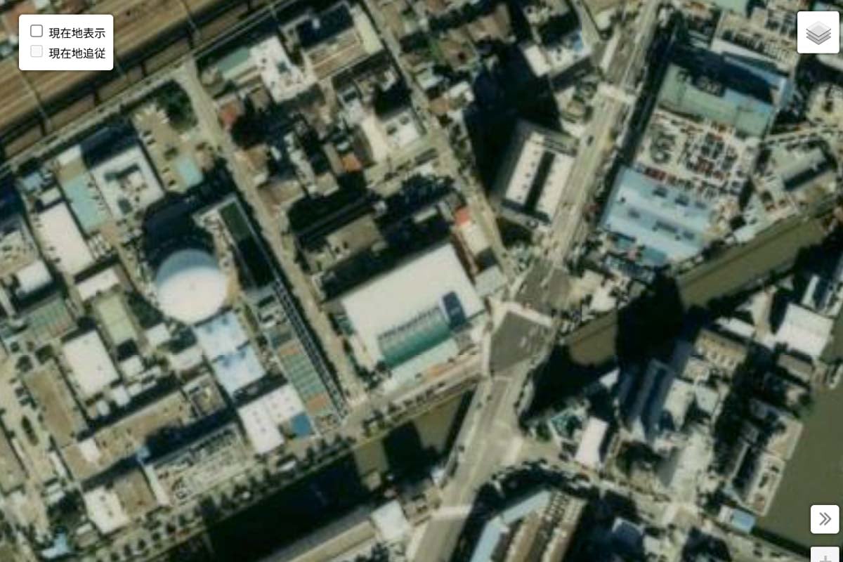 1990年頃の「ジュリアナ東京」周辺の地図。ちなみに、ジュリアナ東京のオープンは1991（平成3）年5月（画像：国土地理院）