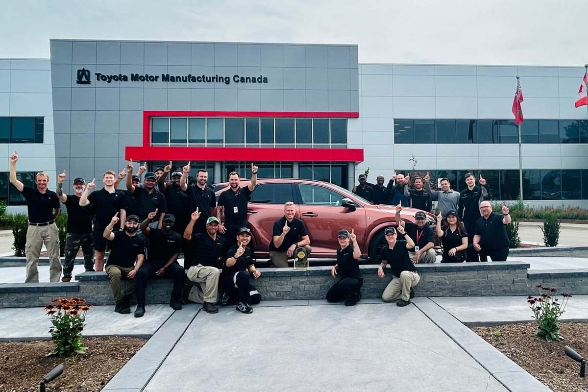 JDパワー品質工場賞2025を受賞したトヨタ・カナダ工場（画像：北米トヨタ）