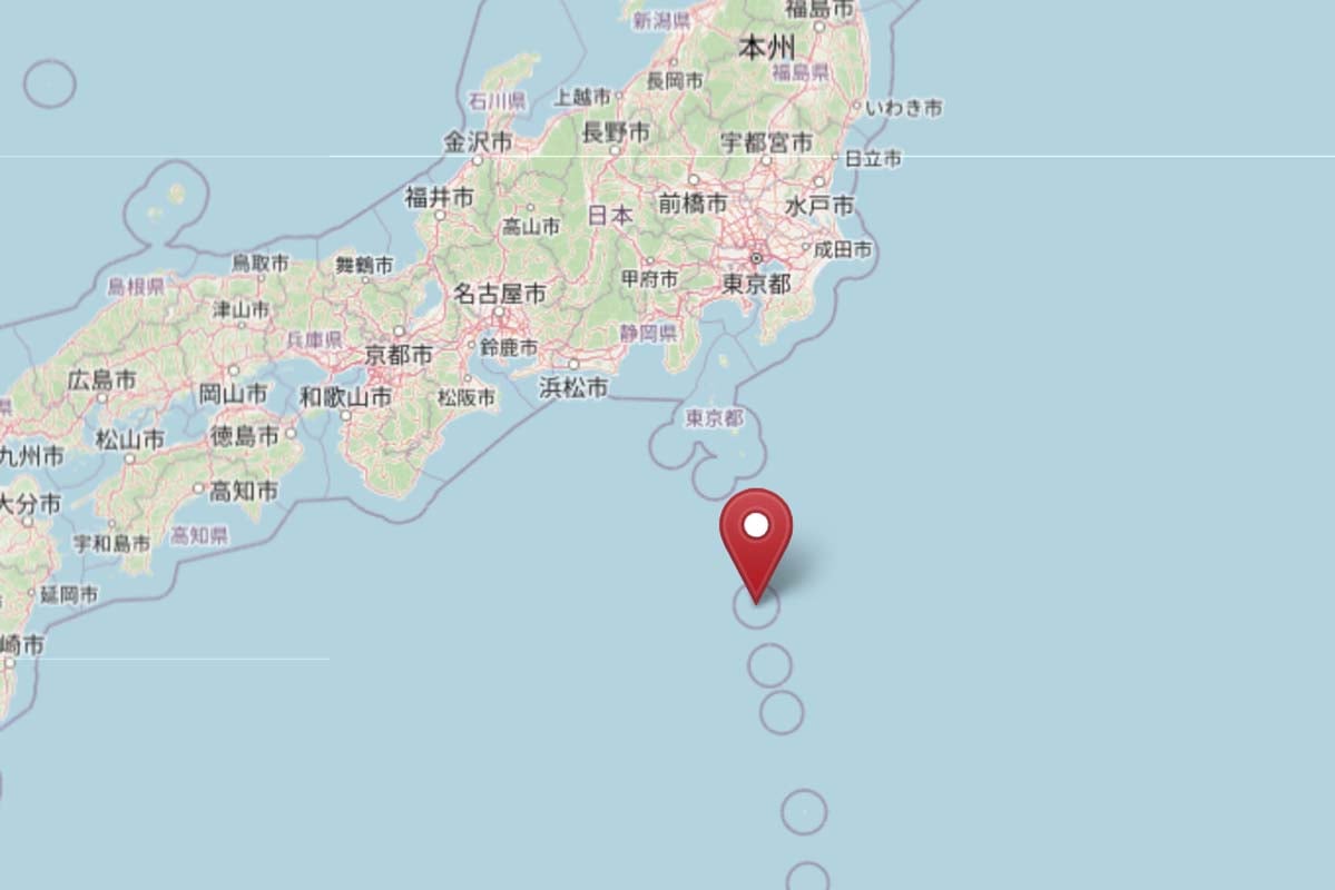 青ヶ島（画像：OpenStreetMap）