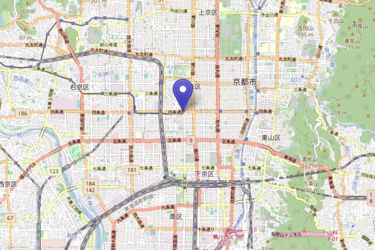 大宮駅の位置（画像：OpenStreetMap）