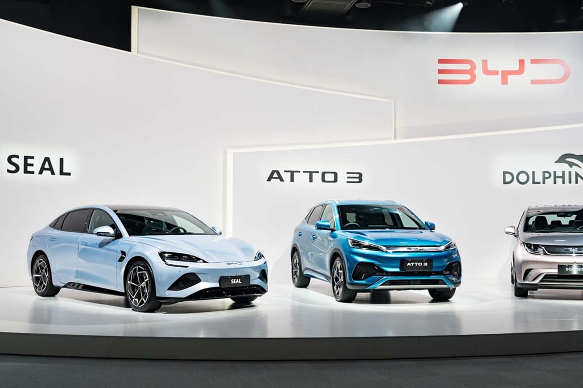 BYDが日本に投入するEV（画像：BYD）