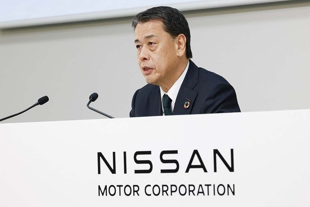 2024年度第1四半期決算を発表する日産（画像：日産自動車）