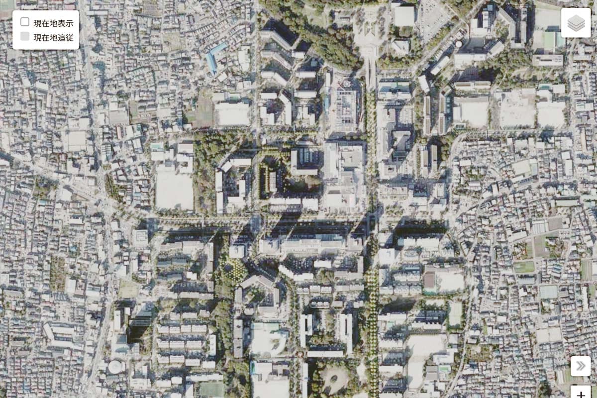 現在の「光が丘団地」周辺の航空写真（画像：国土地理院）