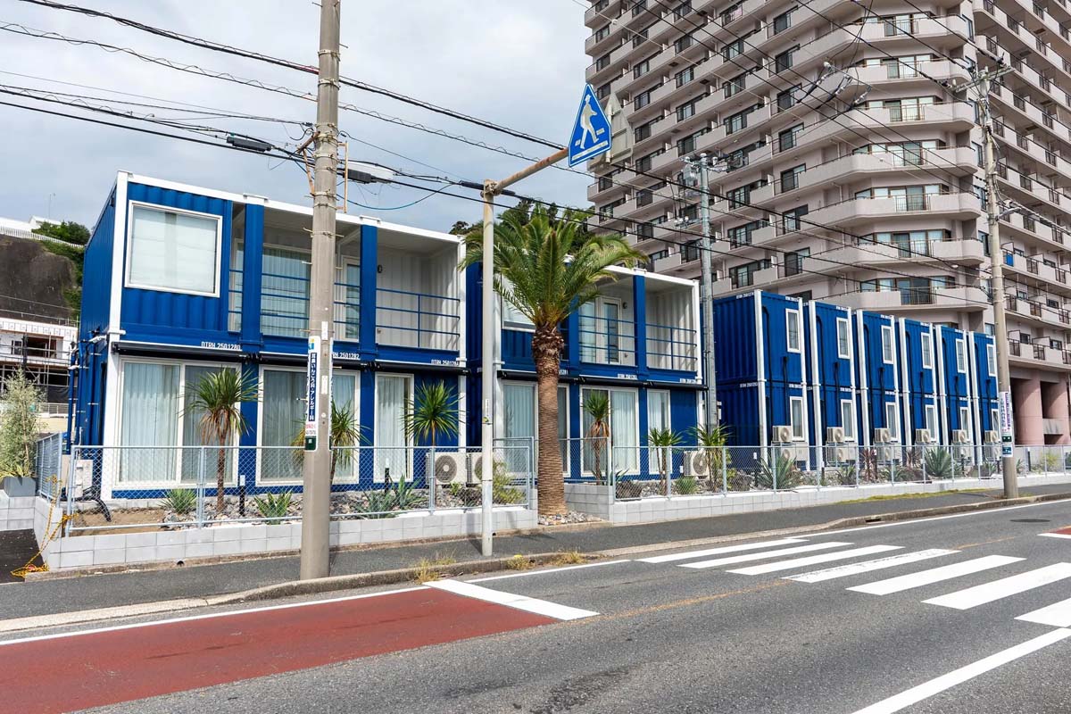 初めてメゾネットタイプを採用したHOTEL R9 The Yard 勝浦（画像：デベロップ）