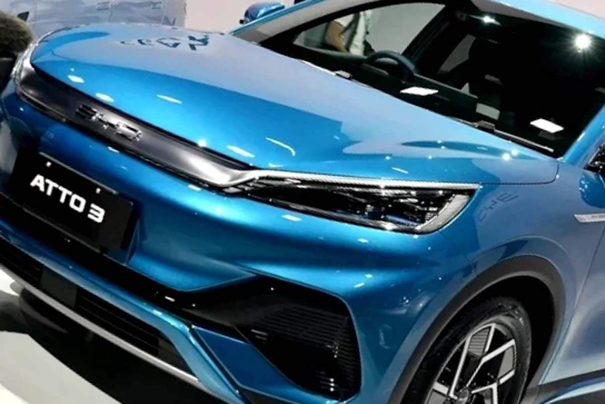 BYD日本発売モデル第1弾「ATTO 3」（画像：Merkmal編集部）