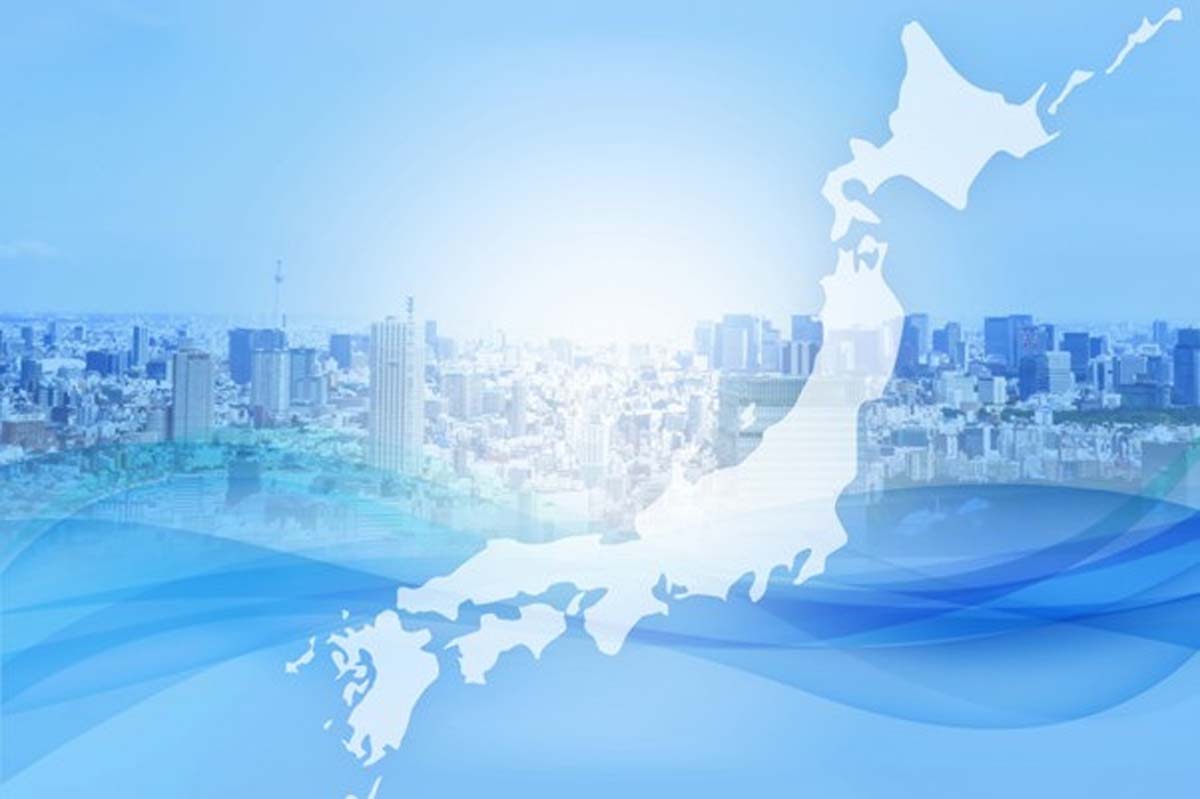 日本地図とネットワークと経済のイメージ（画像：写真AC）