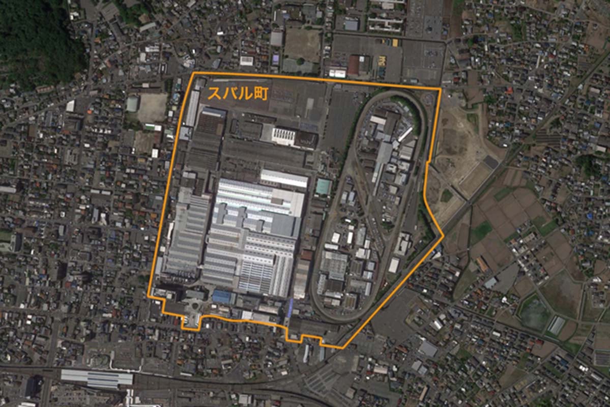 太田市「スバル町」を所在地とするスバル・群馬製作所（画像：スバル）