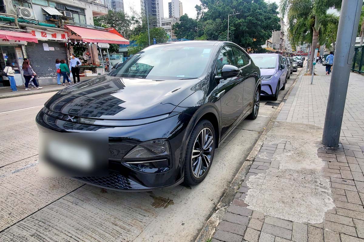 XPENG。香港の風景。11月中旬撮影（画像：武田信晃）